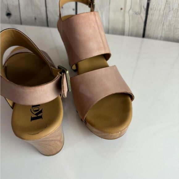 Kork-Ease Block Heel Leather Upper Heels for Bone color Size 9 - Picture 8 of 14